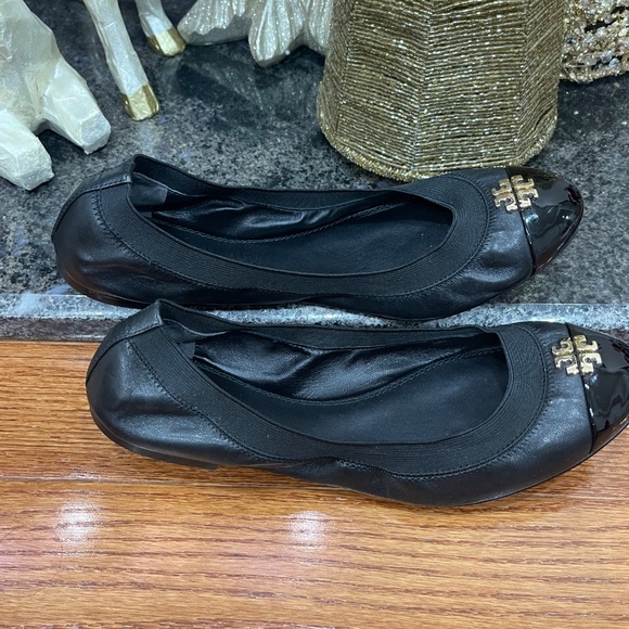 Tory Burch Jolie Ballet Flats Leather Patent Leather Ballerina - Picture 5 of 10